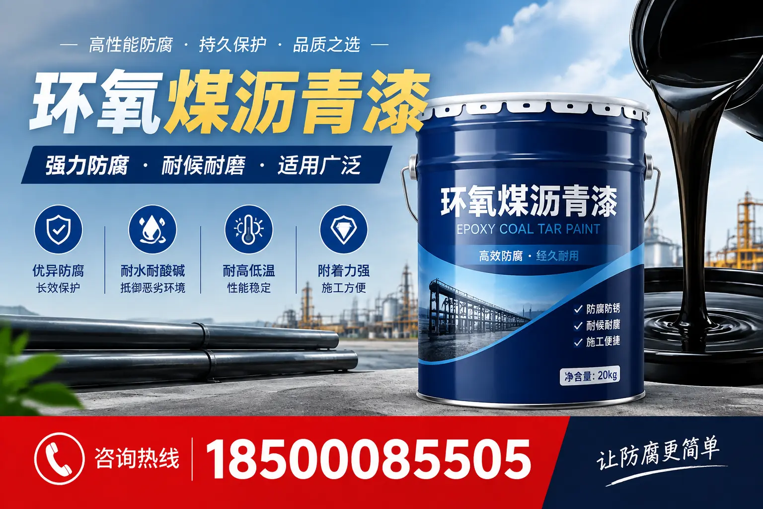 环氧煤沥青漆在不同气候条件下的表现分析,潜江适用性